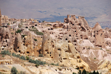 Fototapeta na wymiar Domy skalne, Kapadocja, Turcja