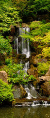 Japanese Gardens Waterfall in Portland Oregon