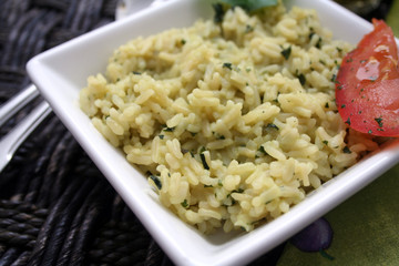 Risotto mit Spinat