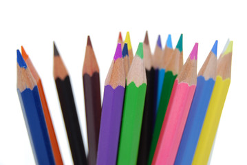 Eventail de Crayons de Couleurs