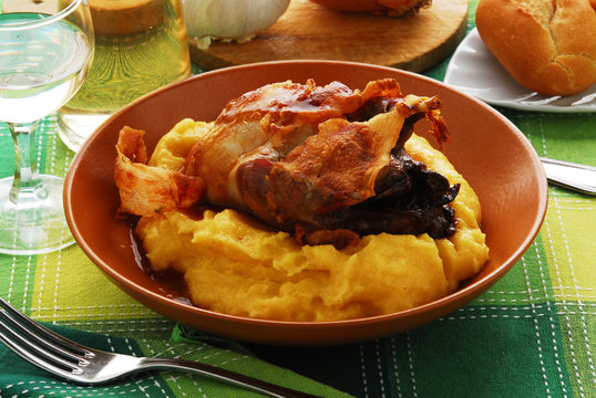 Pernici con polenta - Secondi Carne Lombardia
