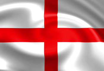 Obraz premium English flag waving in the wind