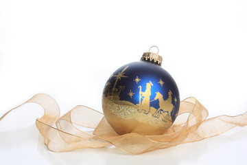 Christmas ornament with nativity