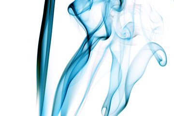 blue smoke abstract background close up