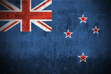 Weathered Flag Of New Zealand, fabric textured.. © Ruslan Gilmanshin
