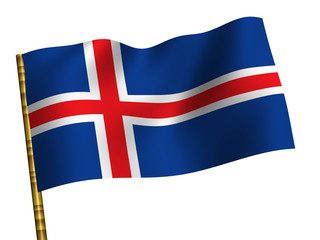 National Flag. Iceland