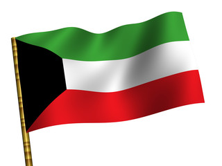 National Flag. Kuwait