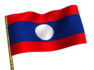 National Flag. Laos