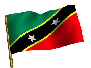 National Flag. Saint Kitts and Nevis