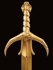 ancient gold sword