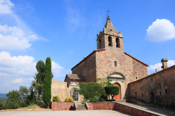 The romanic church of Santa Maria de Sau (Catalonia, Spain)