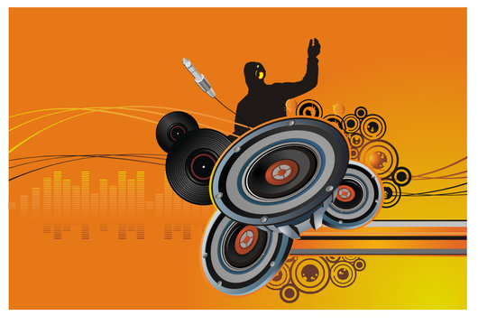 composicion musical en vector