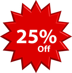 Sale - Twenty Five Percent Off