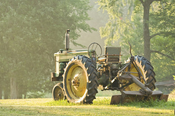 A vintage tractor