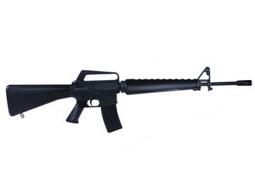 M16 Rifle on a white background