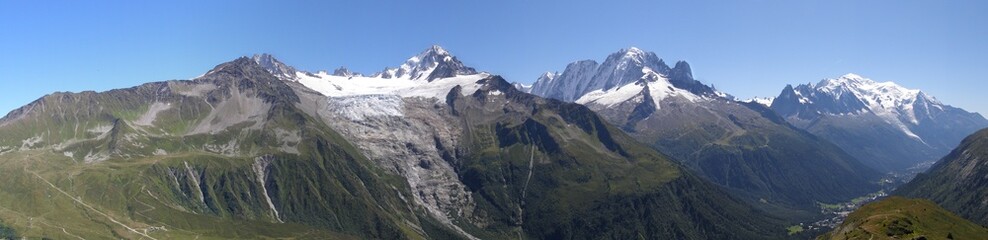 Panorama vu de l'Aiguille des Posettes