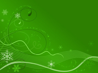 Winter background with snowflakes. Vector illustration