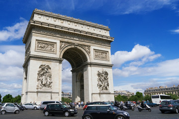 Fototapeta na wymiar arc de triomphe - Paris France -