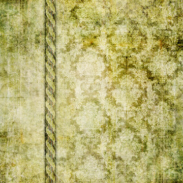 green vintage wallpaer