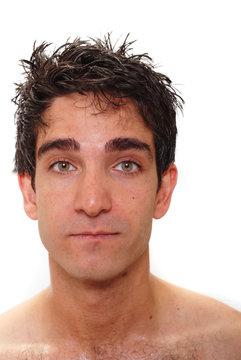 Young Man With Wet Hair