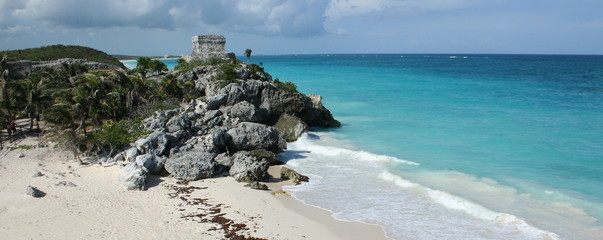 temple du vent à tulum au mexique