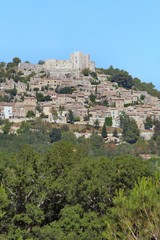 Fototapeta premium Village sur la colline