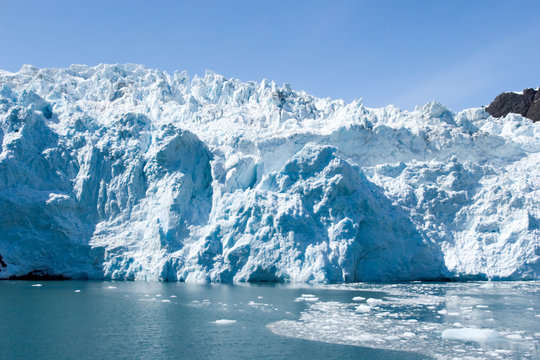 Hubbard glacier in Alaska USA