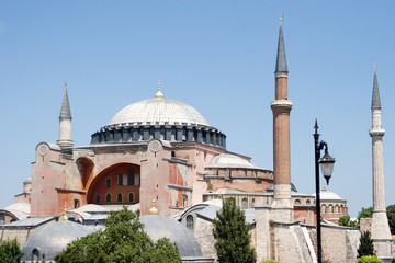 Fototapeta na wymiar Famous Hagia Sophia in Istanbul