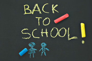 back to school blackboard