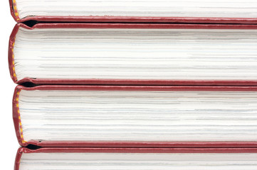 Stack of Books Isolated on a White Background.