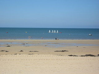 Cours de voile, plage de barbâtre, Noirmoutiers (85)
