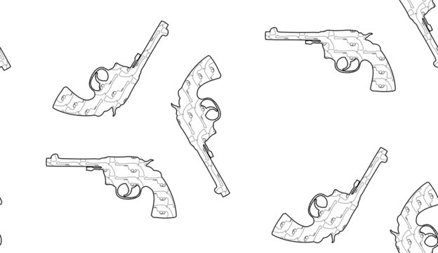 Guns Tile Pattern Background 12