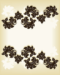 Vintage background with flowers