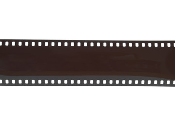 35mm camera film strip isolated on white