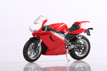 Model of a sports motorcycle