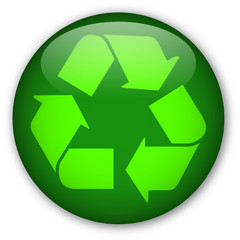 Obraz premium Bouton Recyclage