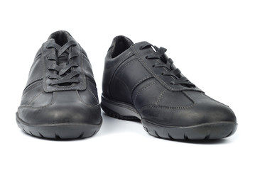 Pair of sport boots isolated over white background