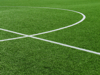 Fußballplatz Rasen-Kreise 2