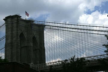 Fototapeta premium Atardecer sobre Brookin, NYC
