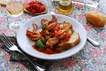 Moscardini in umido - Secondi di pesce del Veneto