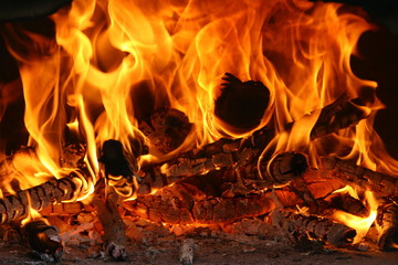 Feu Fire Flammes Flames Chaleur Heat