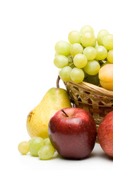 Still life with fresh fruits. Close up.