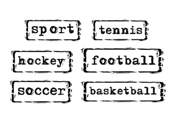 Sport Concept Stamps