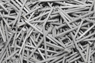 Background texture consisting of grey nails