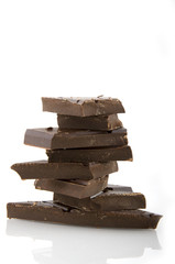 pile of tasty sweet chocolate