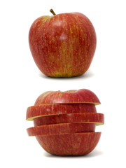 Apples isolated on white.