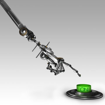 robot bouton ON