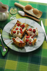 Crostata di ricotta e fragole Jam tart