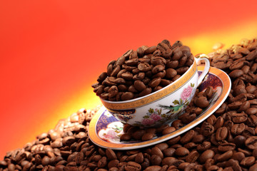 A cup of Coffee Seeds