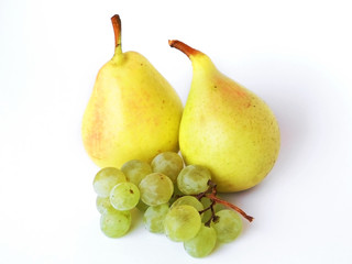 Pears and grapes